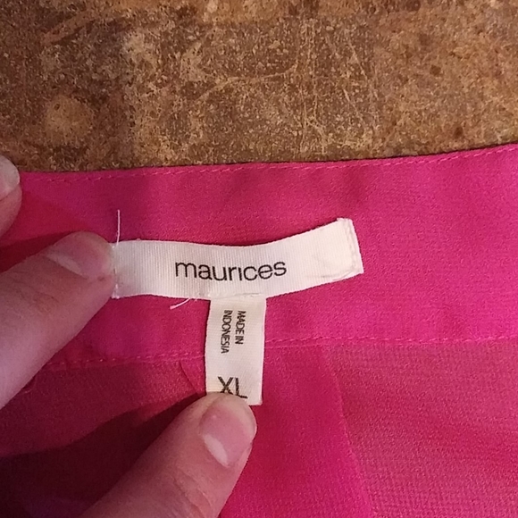 Pink see thru blouse - Picture 6 of 7